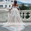 2022 Sexy Sweetheart Lace Appliques A Line Wedding Dresses Tulle Off Shoulder Sleeveless Wedding Gowns for Brides Formal Dress ► Photo 2/6