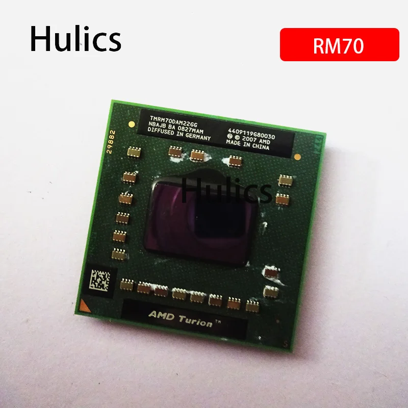 

Used AMD Turion 64 X2 Mobile Technology RM-70 RM 70 RM70 2.0 GHz Dual-Core Dual-Thread CPU Processor TMRM70DAM22GG Socket S1