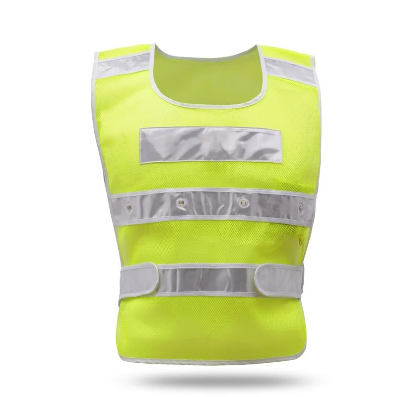 

Reflective Vest with LED Flashing Light Night Safe Riding Clothes Traffic Command Reflective Vest Waistcoat Reflective Vest