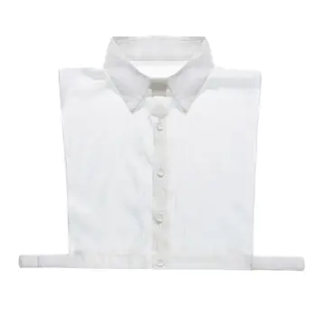 

Solid Color Shirt Fake Collar Detachable Square Point False Collar Lapel Blouse