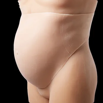 

8-10 Month 3500g Beige or White Silicone Fake Belly Actore False Pregnancy Artificial Baby Tummy Belly Pregnant Bump Belly Fat