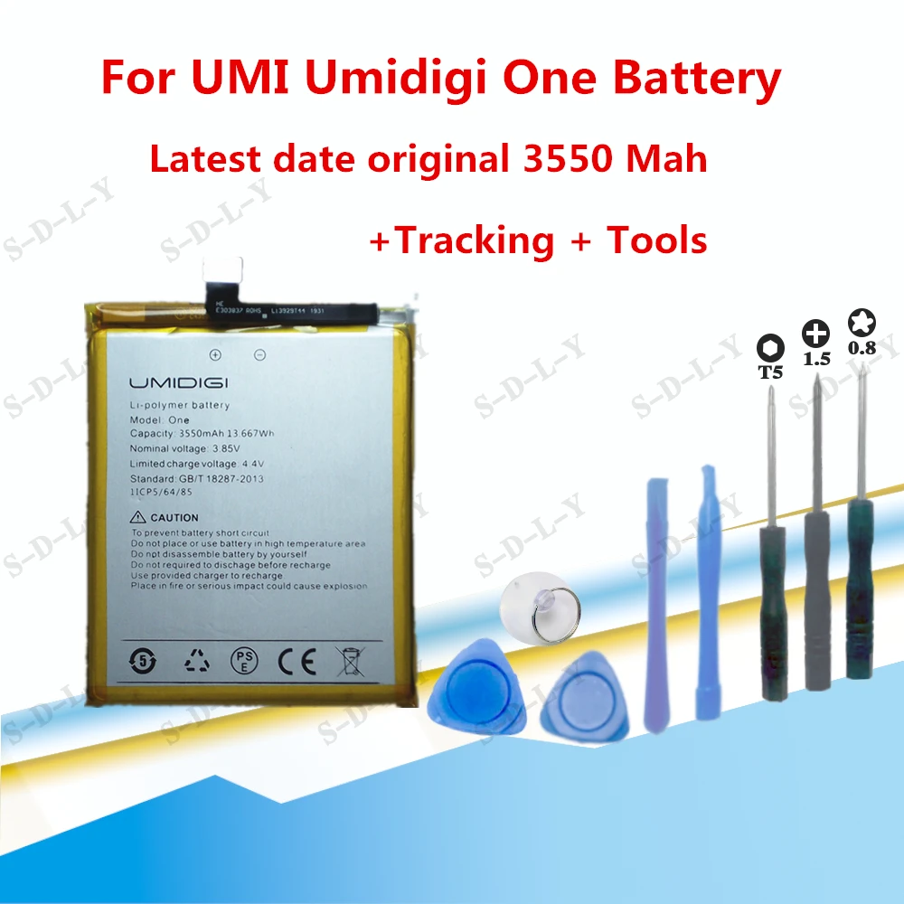 Аккумулятор большой емкости 3550 мАч для UMI Umidigi One аккумуляторная батарея запасные