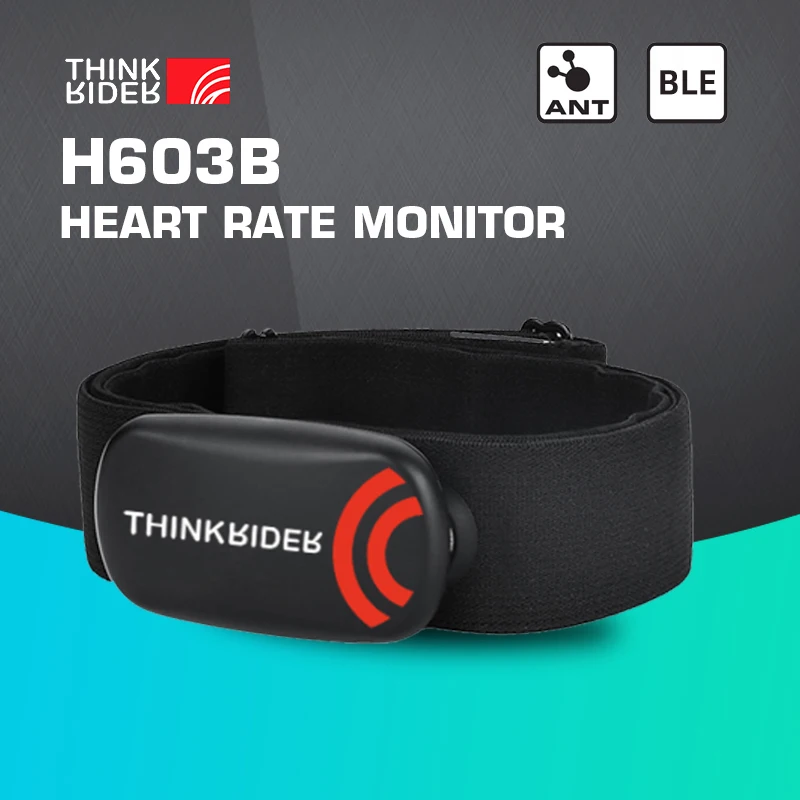 ThinkRider Heart Rate Monitor Chest Strap ANT+ Fitness Sensor Compatible Belt Wahoo Polar Garmin Connected Cycl