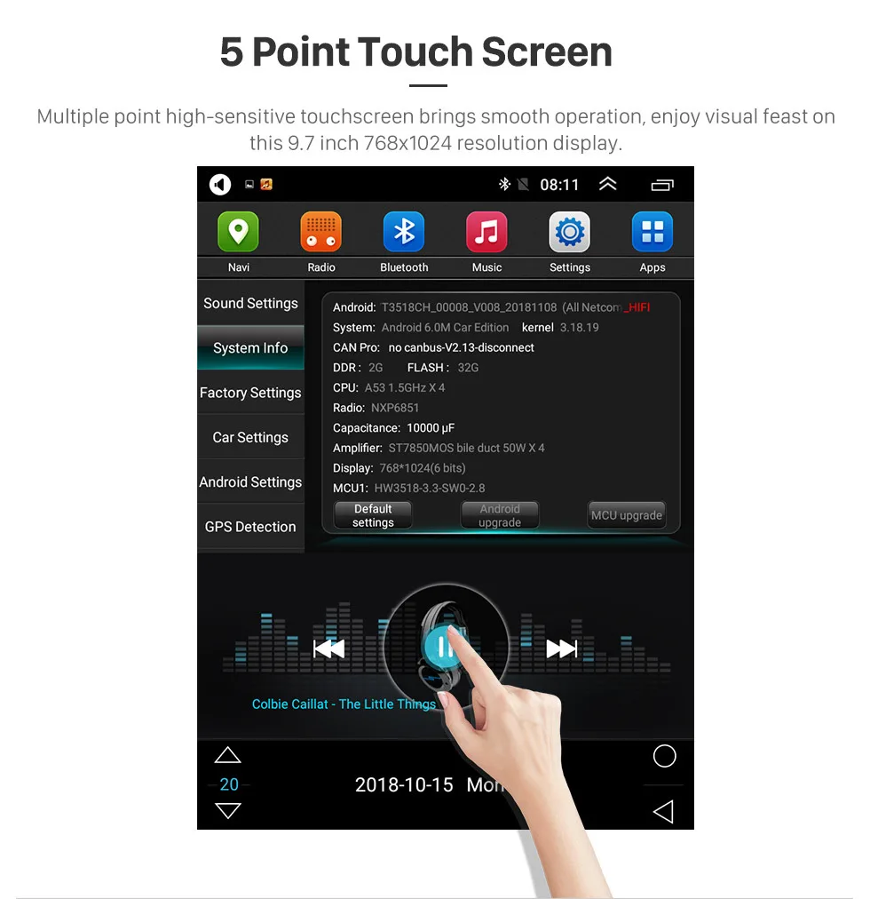 Sale Seicane for 2018 Nissan NAVARA Terra 9.7 inch Android 9.1 Car Radio Multimedia Player with GPS Navi Mirror link WIFI SWC 5
