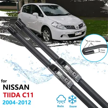 

Car Wiper Blades for Nissan Tiida C11 2004~2012 Latio Versa Front Windscreen Wipers Car Accessories 2005 2006 2007 2008 20010