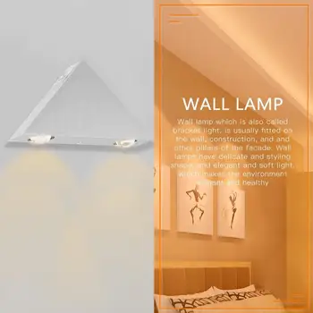 

High Power Trigonal Wall Sconce Super Bright 1W LED Wall Light Portable Patio Lamp Durable Modern Decorative Light