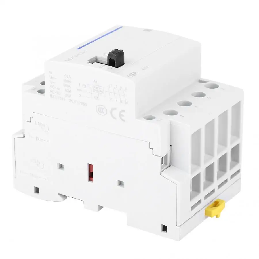 BCH8-63M 4P 63A 230V 50/60HZ бытовой AC Контактор В соответствии с стандартом с ручным Управление коробкой многопозиционного переключателя