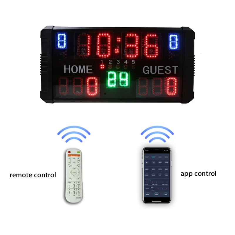 Ganxin For App Control Led Basketball Scoreboard With 24 S Shot Clock