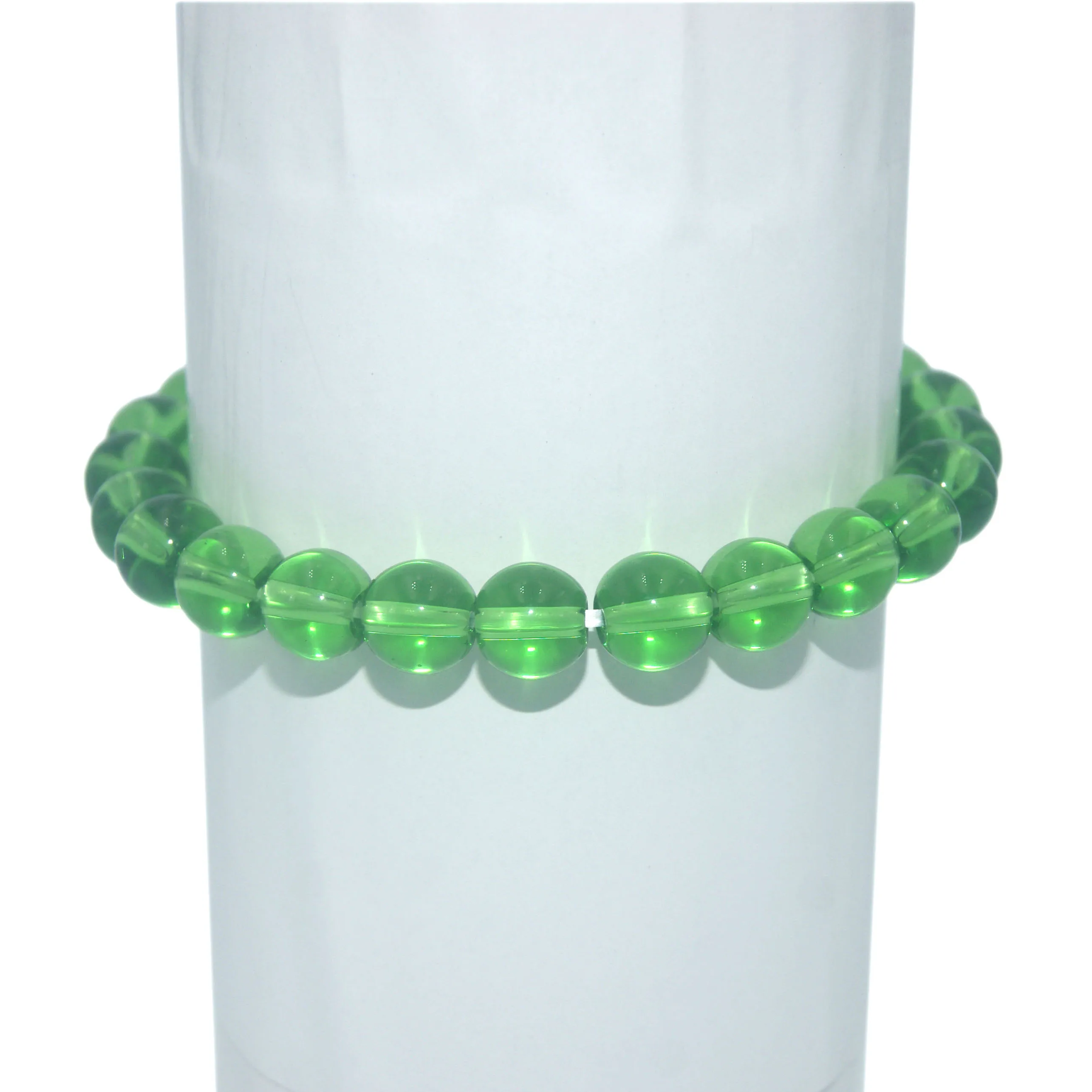 Green glass 6 8 10 мм бусины из натурального камня Агаты тигровый глаз хрустальные Нефы Парные браслеты для женщин и мужчин Йога браслет Femme - Metal Color: Green glass