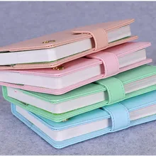 Кнопка милый пони ежедневник/год планировщик тетрадь для дневника Обложка из искусственной кожи 124 листов