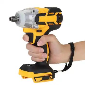 

18V 520N.m Electric Brushless Impact Wrench Rechargeable 1/2'' Socket Wrench Power Tool Cordless Without Battery Accessories