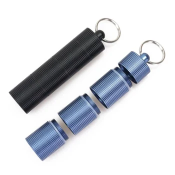 

New Outdoor Camping Waterproof Pill Tank 4 Sections Capsule Container First Aid Kit Seal Bottle Case Hiking Survival