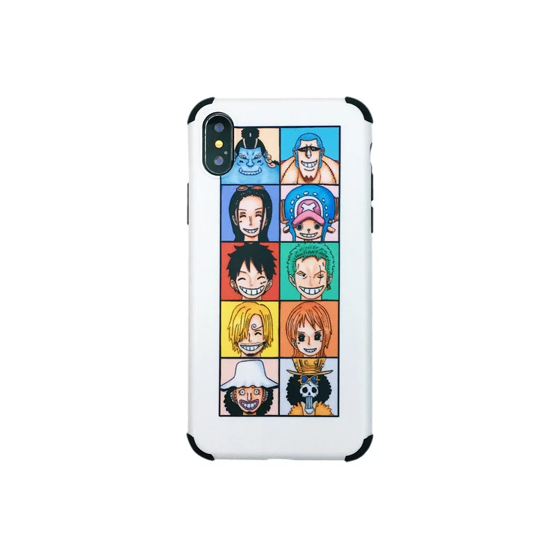 For iPhone 7plus case ONE PIECE Luffy Roronoa Zoro Anime Phone case silicone cover for coque iPhone 7 8 6s Plus X XR xs max case