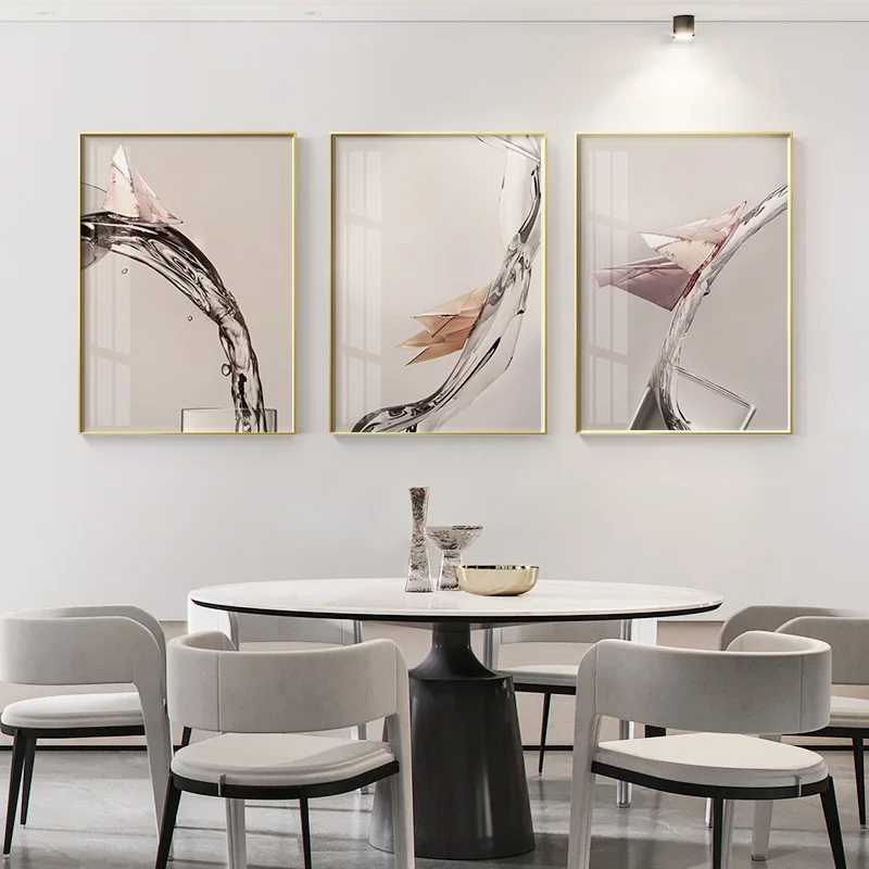 Красивые настенные картины с парусником на текущей стене для гостиной спальни