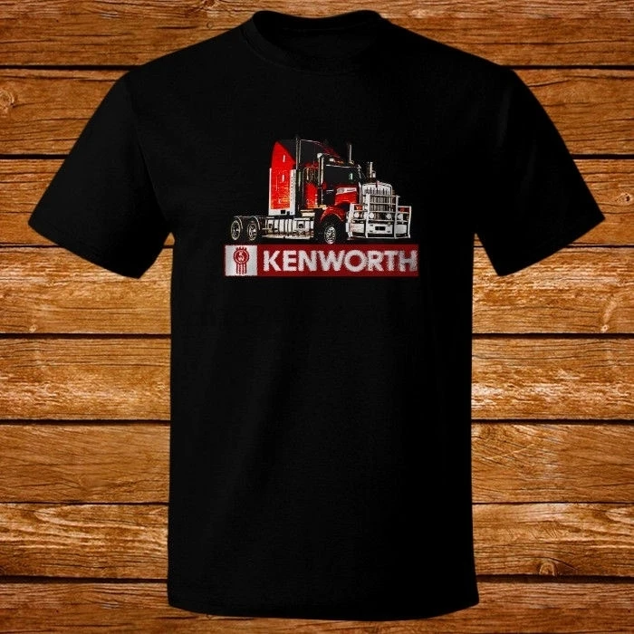 Горячий грузовик kenworth логотип Peterbilt Camiseta Мужская футболка