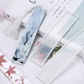 

6 Pcs Silicone DIY Bookmark Casting Mould DIY Craft Silicone Mold Bookmark Mold