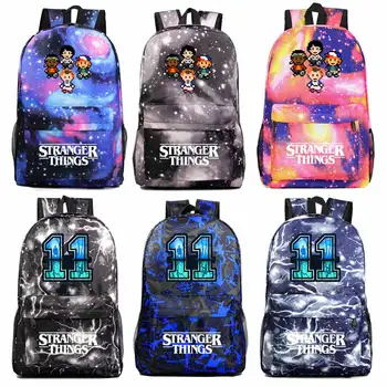 

Fashion Stranger Things Boy Girl Book School bag Women Bagpack Teenagers Schoolbags Men Student Backpack