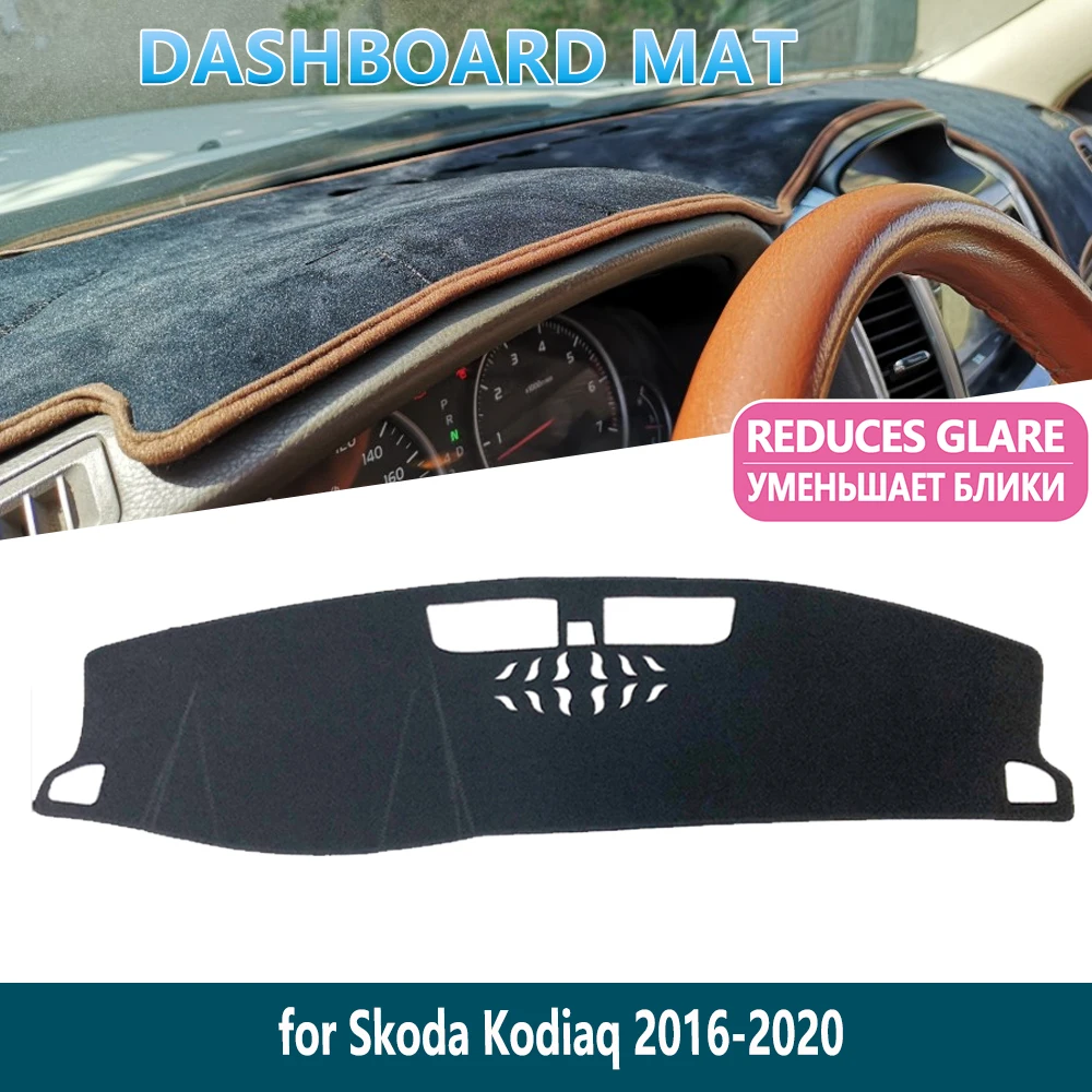 Противоскользящий коврик для приборной панели Skoda Kodiaq 2016 2017 2018 2019 2020 внутренняя