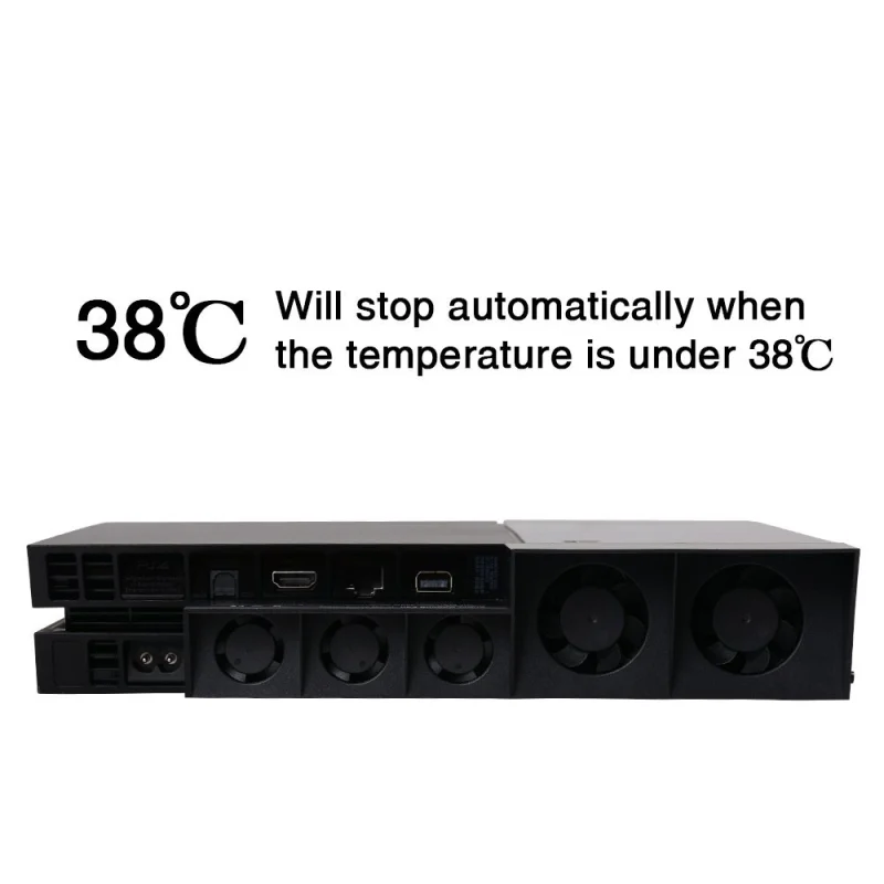 Ventilador Silencioso Horizontal Vertical Ps4 Ventiladores Controle de Temperatura Turbo Usb External Cooler para Playstation Console - Image 6