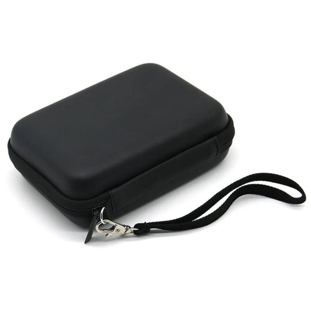 Eva Hard Protective Bag Travel Case Organizer Holder for Diabetic Supplies Glucose Meter Test Strips Black