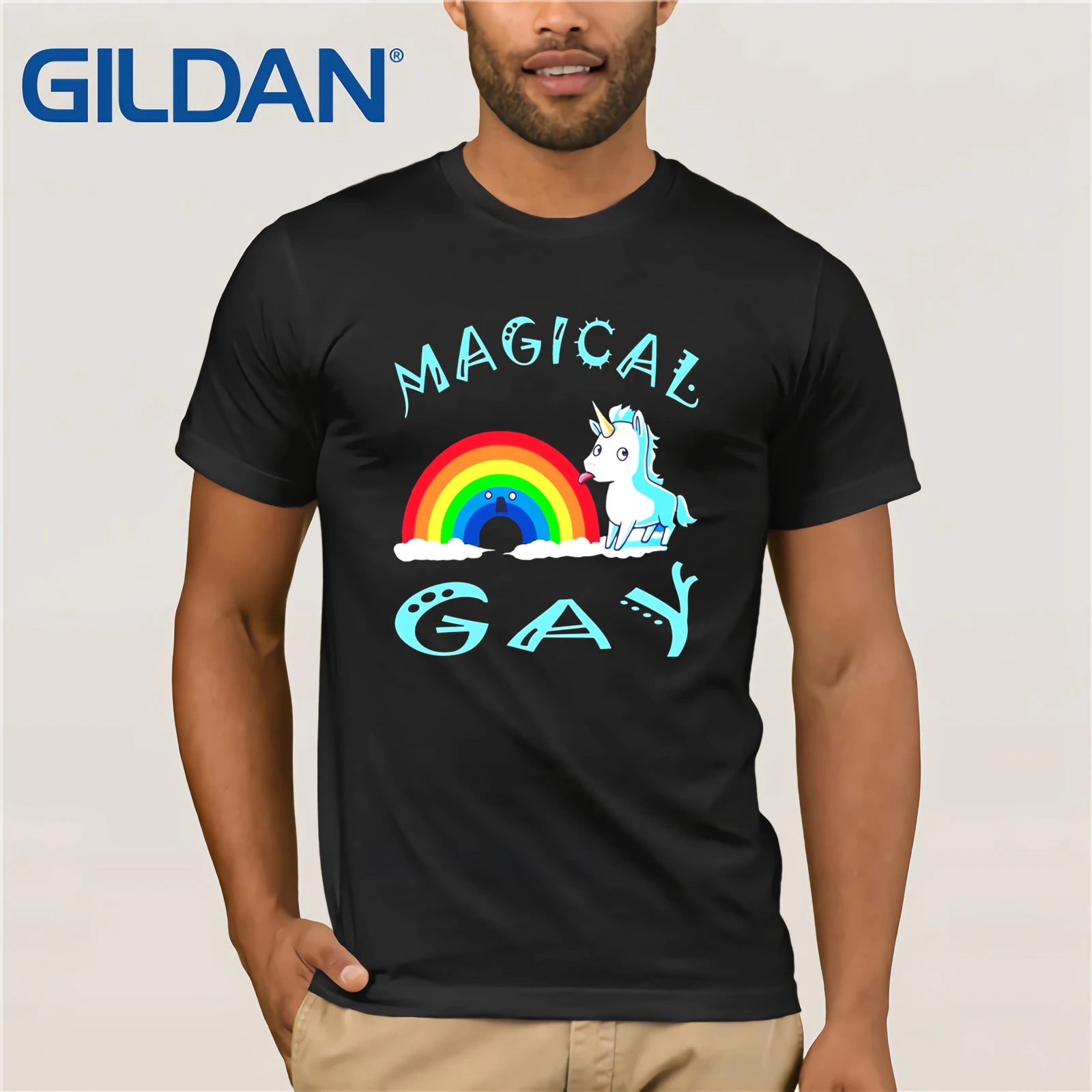 Magique gay licorne arc en ciel gay pride lgbt drapeau chevaux shirtkc |  AliExpress
