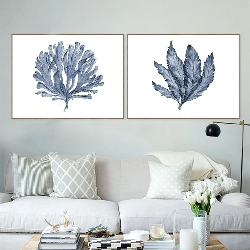 Coral Sea Fan Watercolor Prints
