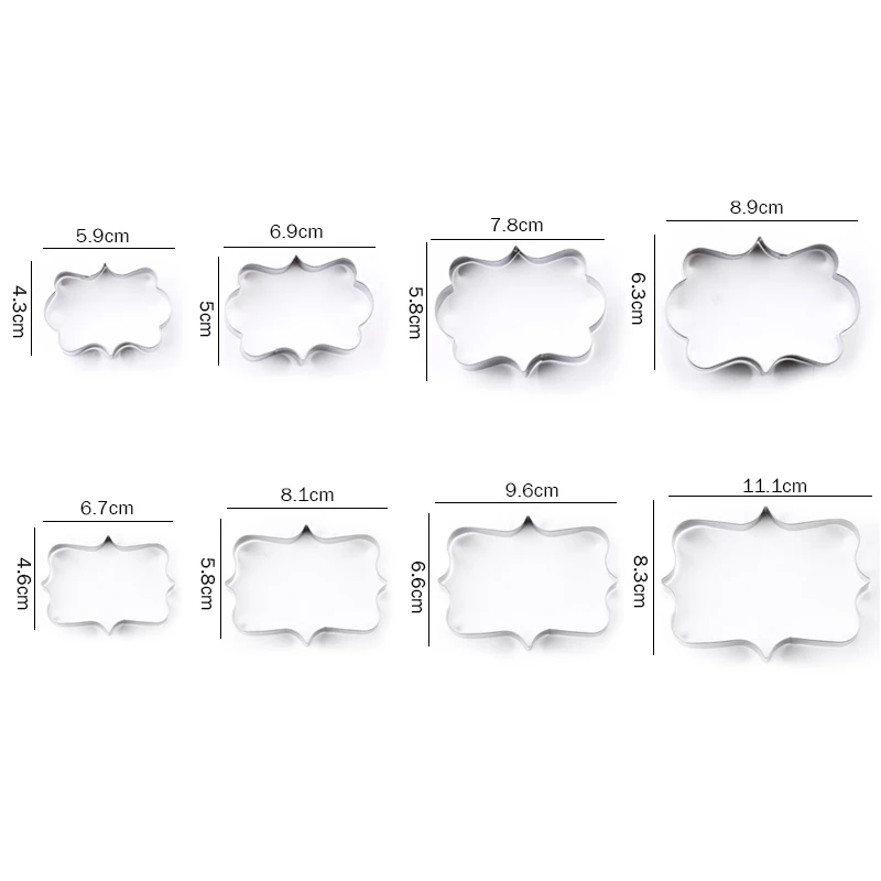 5 Stks/set Cloud Vorm Cookie Cutter Custom Made 3D Gedrukt Fondant Cookie  Cutter Biscuit Mold Voor Cake Decorating Gereedschap