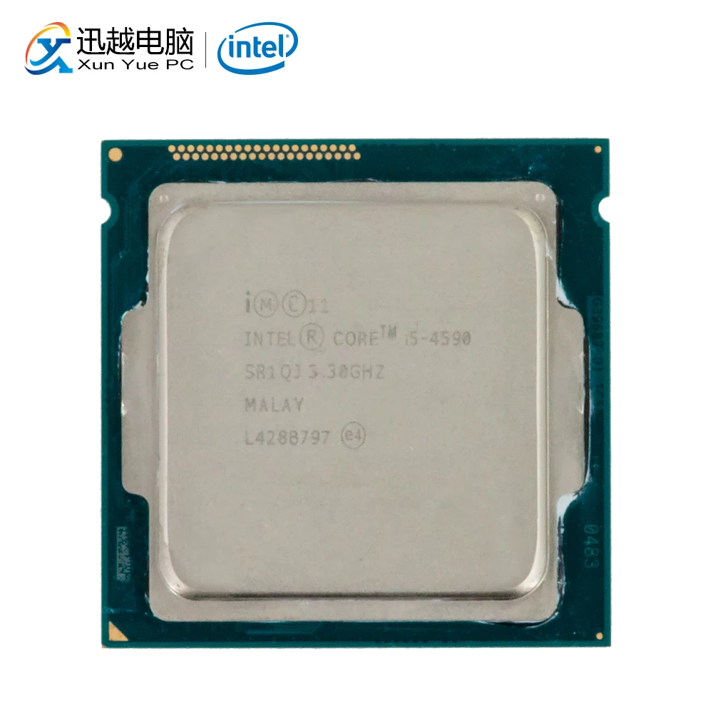 Intel Core i5-4590 настольный процессор i5 4590 Quad-Core 3,3 ГГц 6 Мб L3 Кэш LGA 1150 сервер, используемый для Процессор