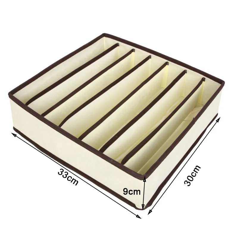 Для Хранения нижнего белья, бюстгальтеров коробка нетканый шкаф с выдвижными ящиками органайзер для контейнер шарф носок складной Мульти-Размер