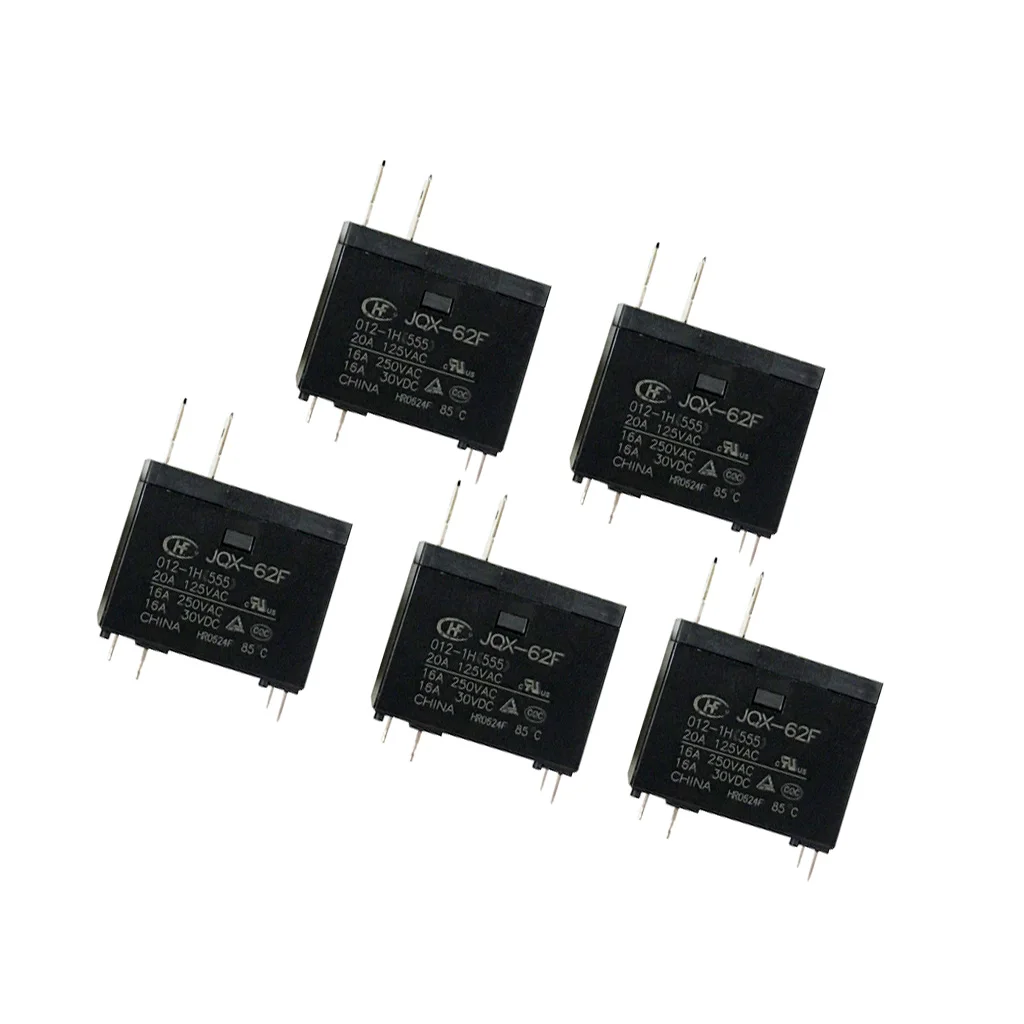 5pcs Water Heater Microwave Oven Special-purpose Relay, Coil Voltage 12VDC