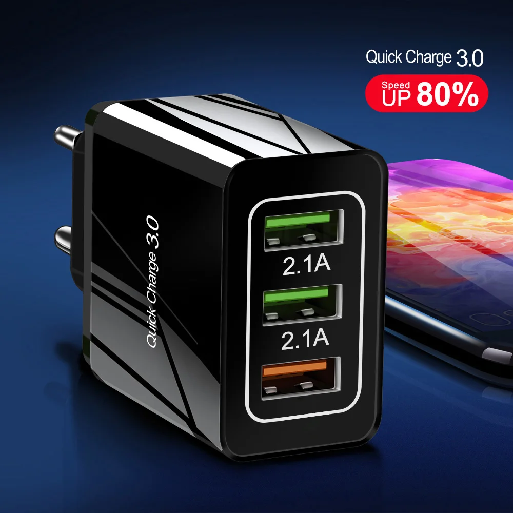 Зарядное устройство OLAF USB 3 0 для iPhone XS Max XR X 10 быстрая зарядка адаптер мобильный