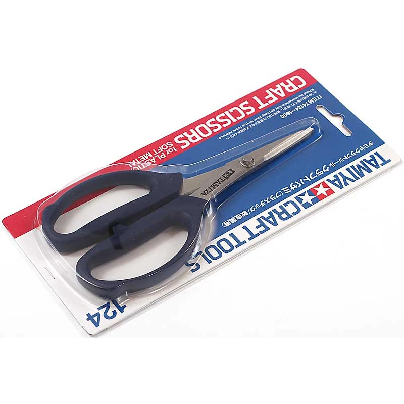 Tamiya 74124 - Craft Scissors (FOR Plastic/Soft Metal)