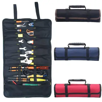 

Portable Oxford Cloth Electrician Repairing Tools Storage Roll Bag Organizer