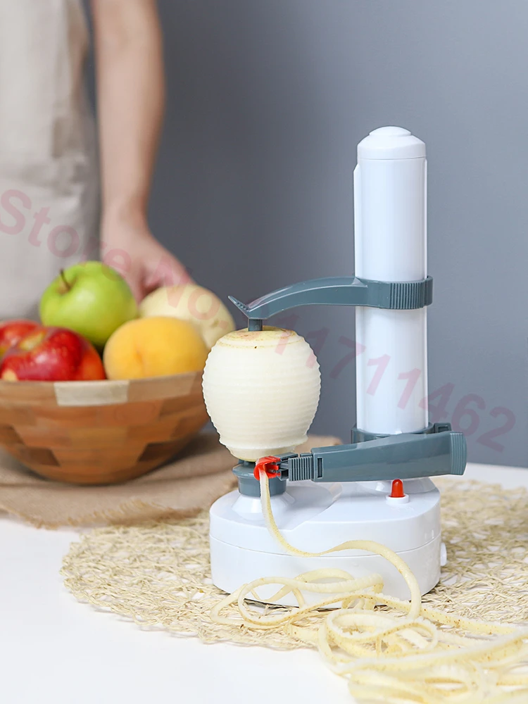 Electric Peeler Fruit Potato Peeling Machine Automatic Spiral Apple Peeler Vegetable Cutter Paring Tool 2