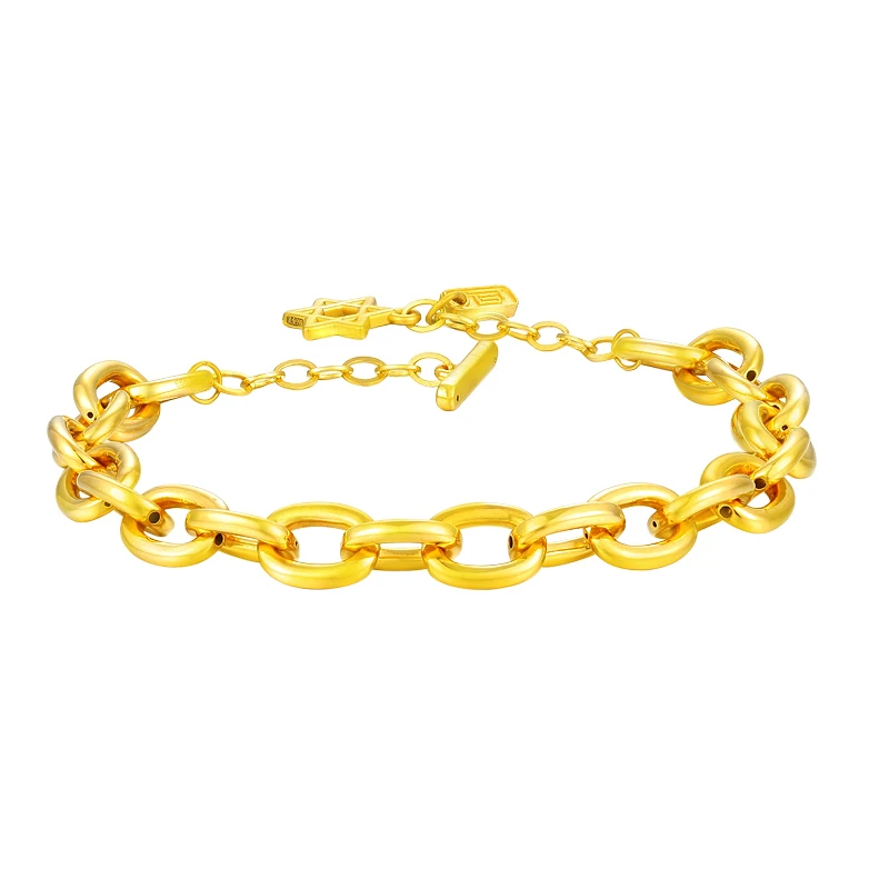 Nieuwe Pure 24K Geel Gouden Armband 999 Gouden Zware Gouden 10G & Armring| - AliExpress