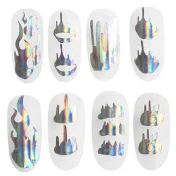 

Nail Flame Sticker Nail Sticker Nail Art Laser Sticker Halloween Christmas Strap Sticker