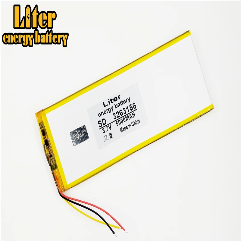 Batteria A 3 Linee 3.7V 5000Mah 3263156 Polimeri Di Litio/Ioni Di Litio Per Tablet Pc Chuwi Hi8 Hi8 Pro Xv8 Dvd Dvr 3565155
