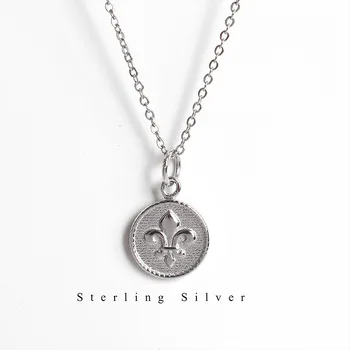 

Necklace Children 's Military Flower Necklace S925 Sterling Silver Ins Personality Women Beads Power Necklaces TRENDY
