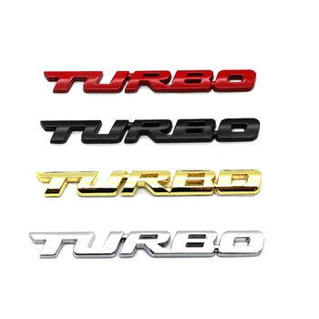 

10-30pcs Cool 3D Alloy Metal Letter Turbo Car Motorcycle Emblem Badge Sticker Decal Decor Car Body Rear Tailgate 3D Car Sticker