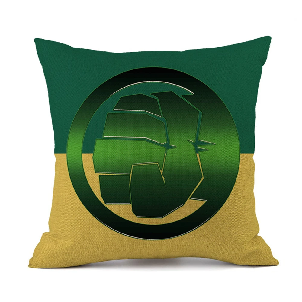 Superhero Avengers cushion case cartoon pillow case Hulk Deadpool iron Man Print Cartoon Cushion Cover linen Pillowcase Gift