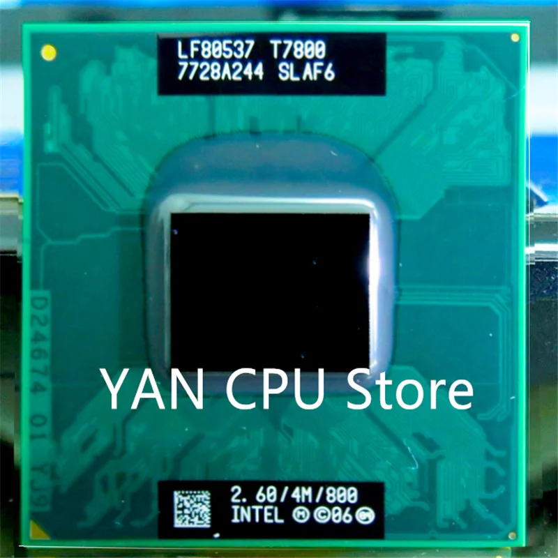 Бесплатная доставка процессор Intel Core 2 Duo T7800 для ноутбука ЦП PGA 478 100% исправно
