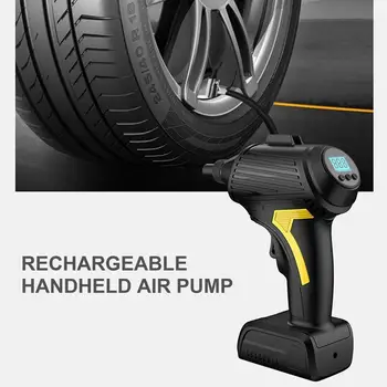 

Handheld Wireless Digital Display Air Pump Plastic + Metal Preset Tire Pressure Digital Display Control 1 Pcs