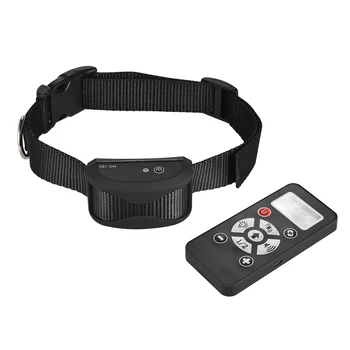 

Waterproof Rechargeable No Shock Dog Training Collar Vibra/Beep/Light Auto Anti Bark Collar 800yd Remote for Small Large Dogs