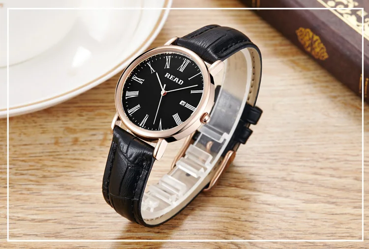 New Men's Business Watch Leather Strap Fashion Simple Multi-function Waterproof Quartz Men's Watch Relogio Masculino