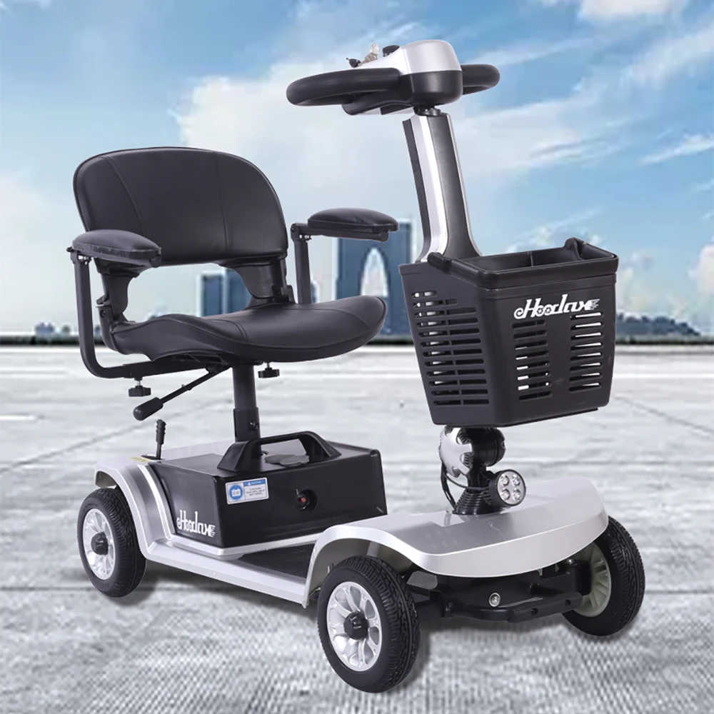 Medical Electric Outdoor 4 Wheel Scooter Elderly And Disabled Foldable Portable Outdoor Adult Mobility Scooter Max Load 200KG