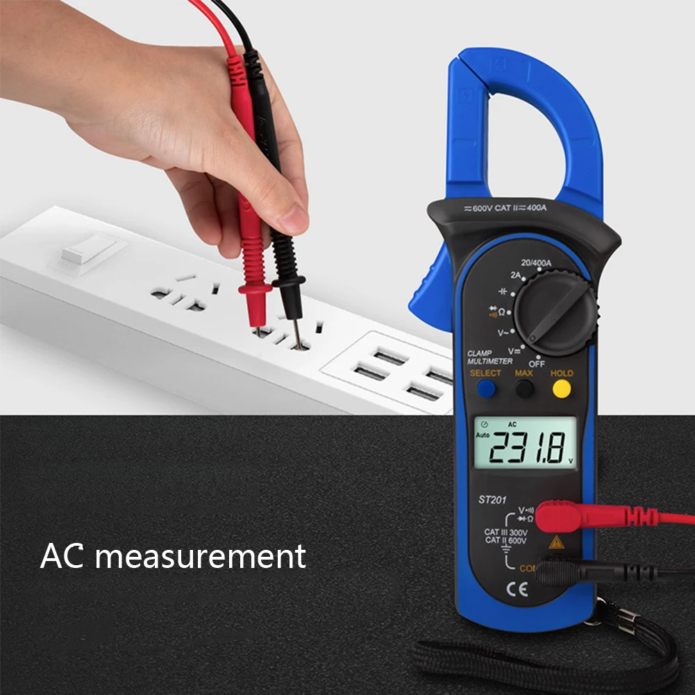 Мини Цифровые токовые клещи AC DC Амперметр Напряжение серии Авто Диапазон емкости Бесконтактный зажим мультиметр