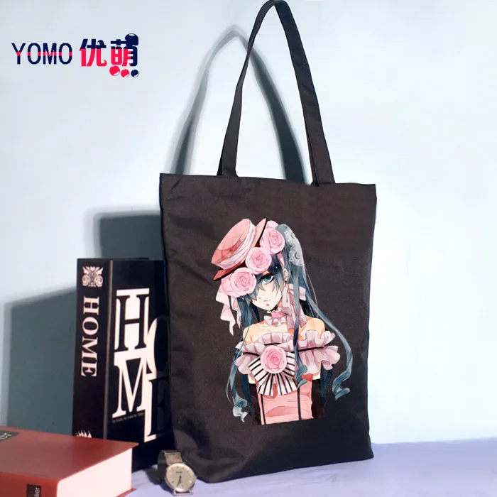 

Kuroshitsuji Glenelg Charles Anime 2 Pieces Hand Men And Women Shoulder Bag Canvas Bag Computer Bag Shopping Bag