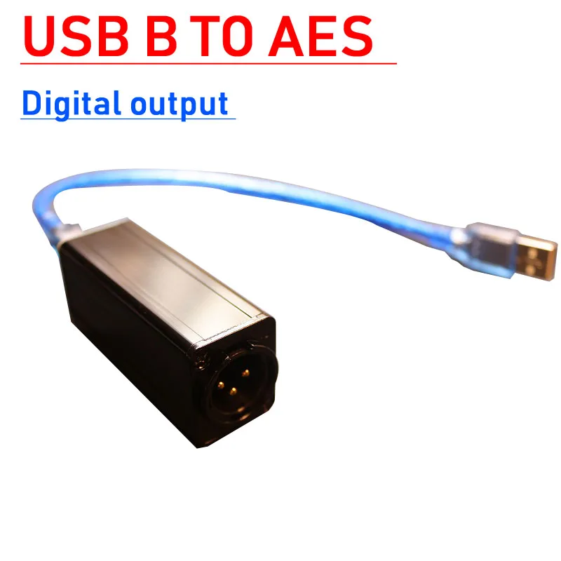 USB digital interface USB B to AES digital output 16bit/44.1K-48KHz IN stage audio mixer support WIN8/7/win10 Mac/Linux Android