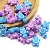 Cute-idea 10pcs Silicone Turtle Beads Mini Tortoise Animal Teething Teether Pacifier Chain Toys Accessories BPA Free Baby Goods 5