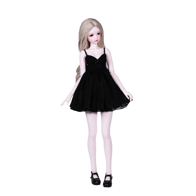 Полный комплект 1/3 BJD кукла Эмма Черное Сексуальное Милое Платье Женская девочка